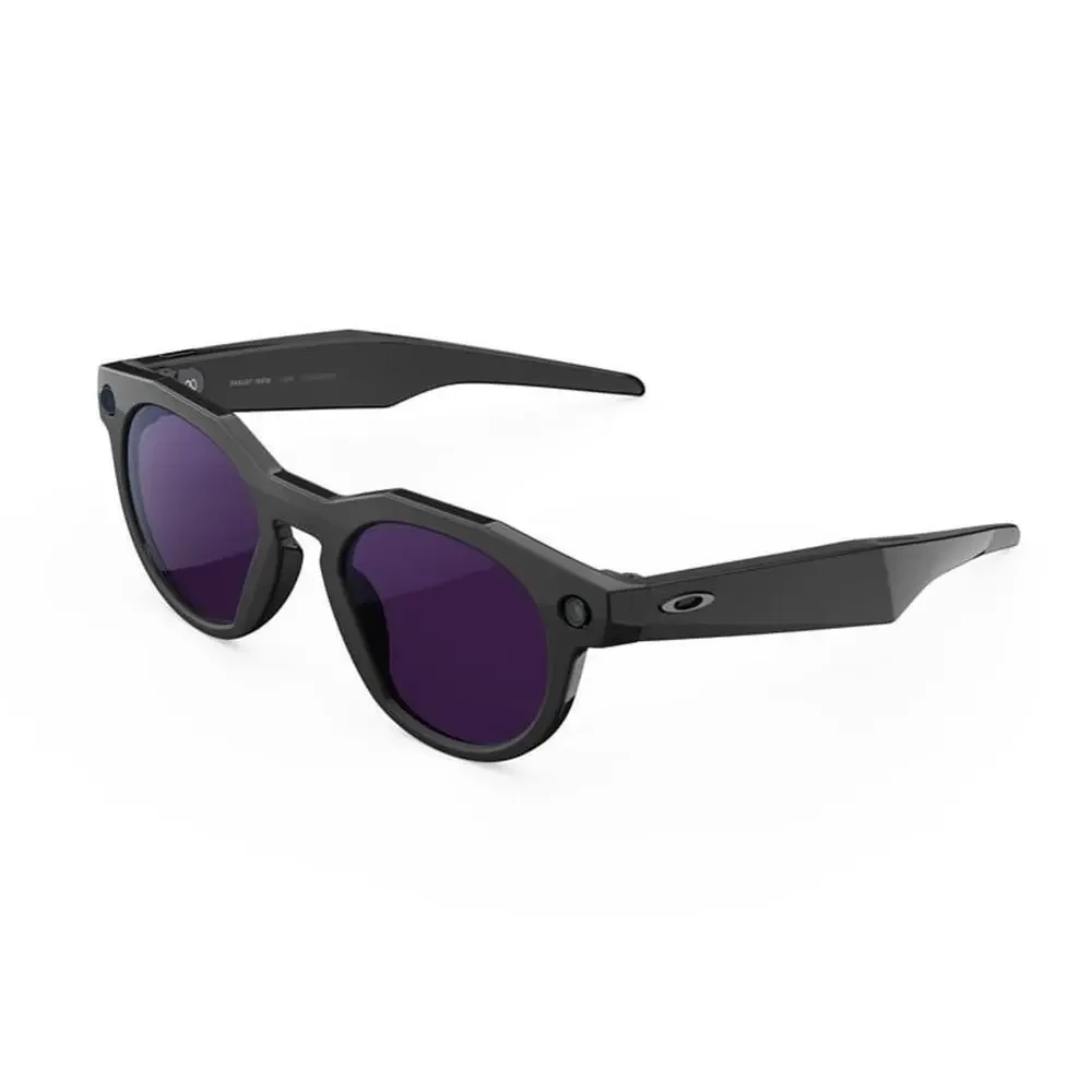 Oakley Meta HSTN, Black Smart AI Glasses Camera, Transitions Amethyst Lenses